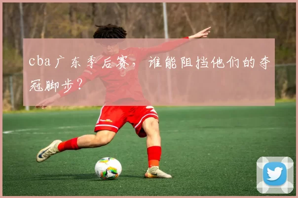 cba广东季后赛，谁能阻挡他们的夺冠脚步？
