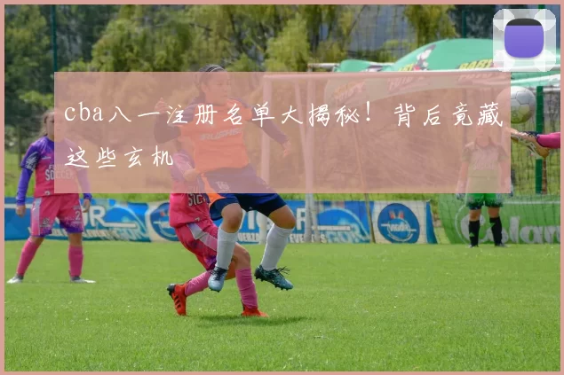 cba八一注册名单大揭秘！背后竟藏这些玄机